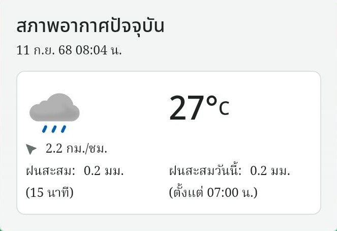 สภาพอากาศวันนี้ มีฝนตกหนักทั่วประเทศ เตือนน้ำท่วมฉับพลับ”เหนือ-ภาคกลาง”